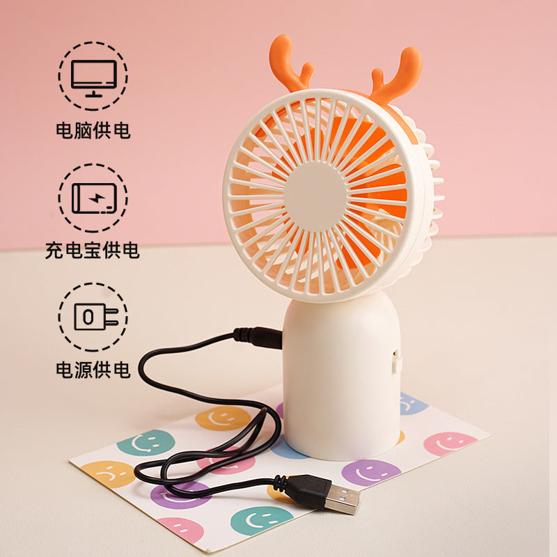 Damen tragbarer Mini-Fan mit kreativen Tierohren Brehn