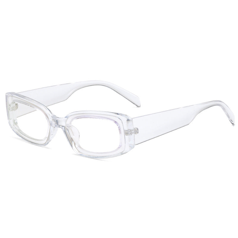 Damen stilvolle Sonnenbrille mit quadratischen Gläsern und transparentem Rahmen Brehn