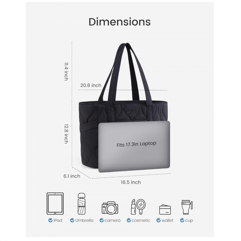 Gepolsterte Alltags-Tasche mit Praktischen Fächern Brehn