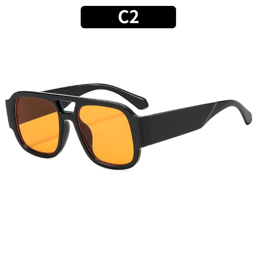 Futuristische geometrische quadratische Sonnenbrille