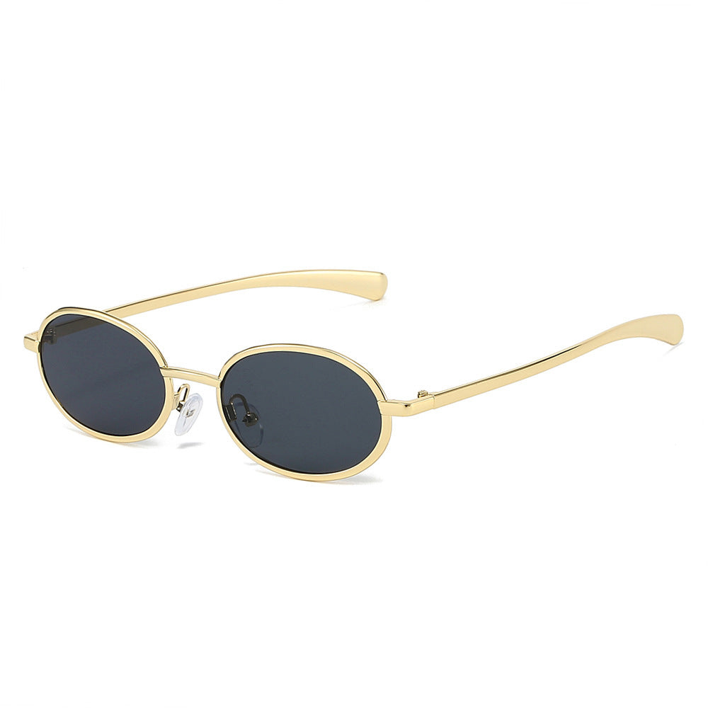 Stilvolle Retro-Oval-Sonnenbrille Brehn