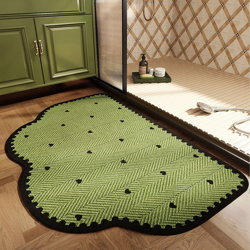 Blattmuster Memory Foam Badmatte Brehn