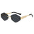 Damen modische Sonnenbrille im trendigen Hexagon-Design Brehn