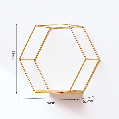 Hexagonale Wandmontage-Regal