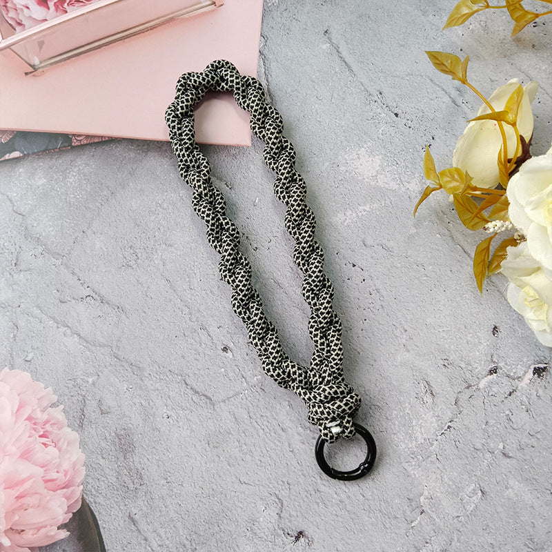 Texturierter geflochtener Schlüsselanhänger Halter Brehn