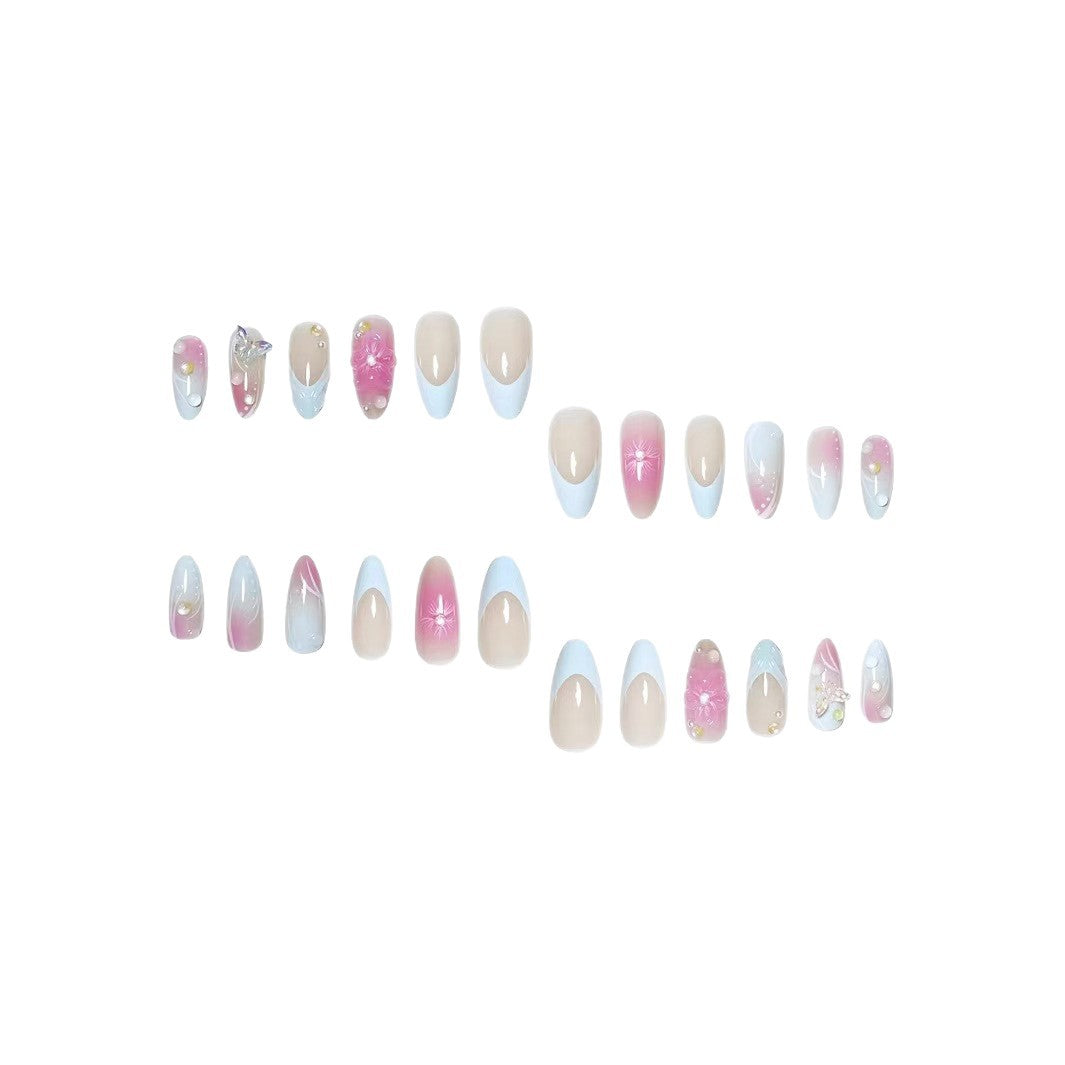 Premium Floral Art Press-On Nail Set Brehn