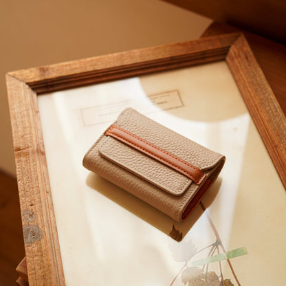 Strukturiertes Leder Kartenhalter Wallet