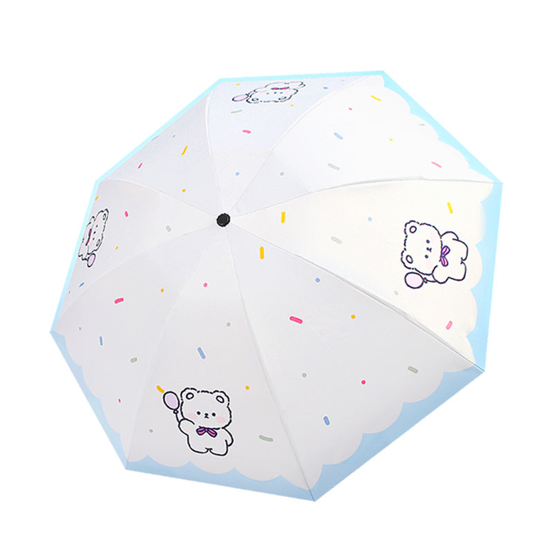 Damen Faltbarer Regenschirm mit niedlichem Tierdesign Brehn