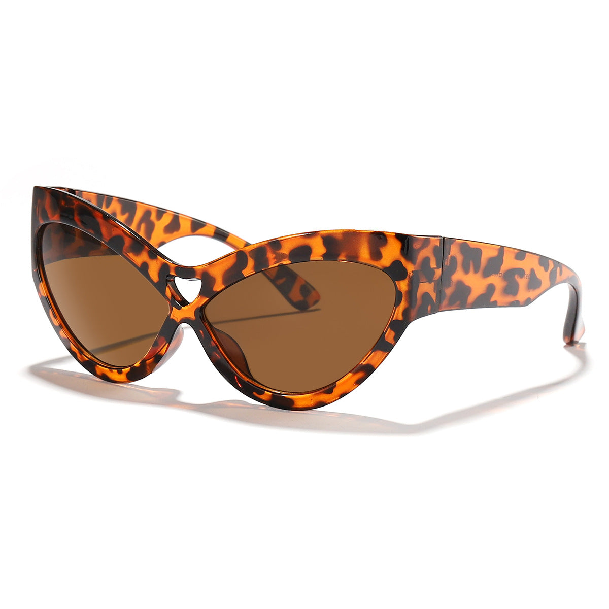 Damen auffällige Sonnenbrille im trendigen Leopardenmuster Brehn