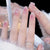 Glitzernde, mit Kristallen verzierte Press-On-Nageltips Brehn