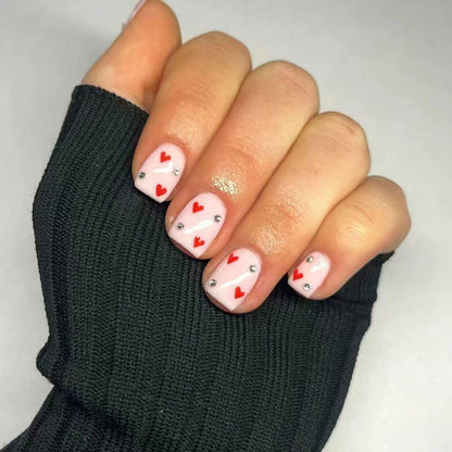 Herz-Muster Nagelkunst-Kit
