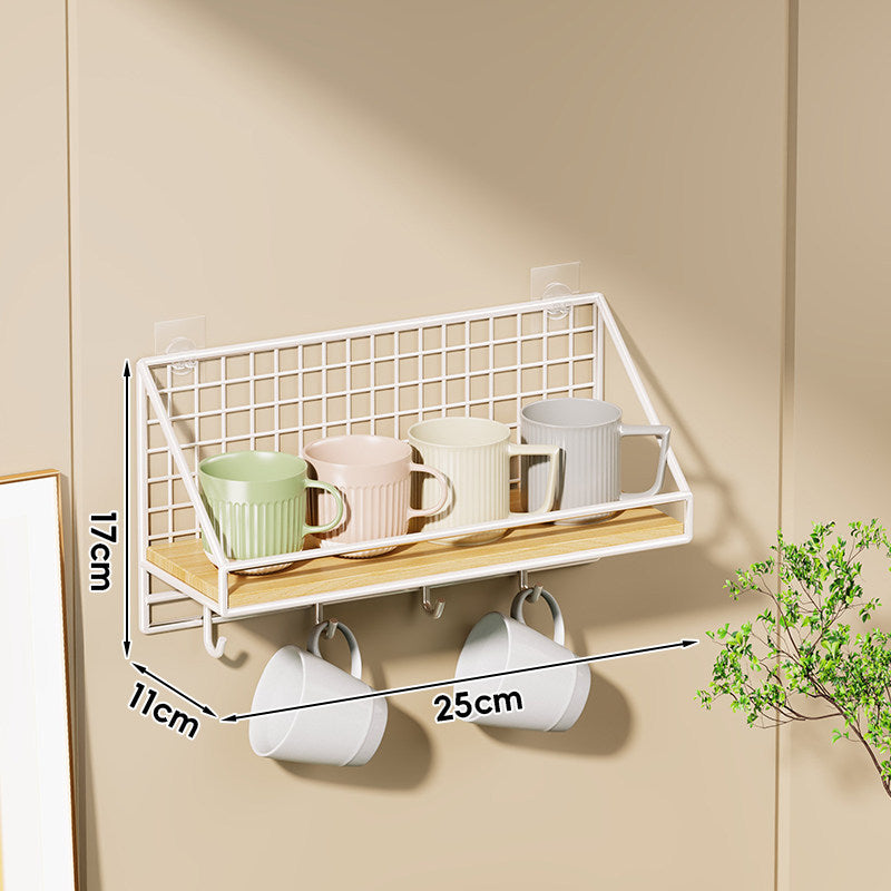 Wandmontierter Küchen-Organizer-Regal