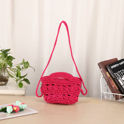 Handgefertigte Umhängetasche mit Einzigartigem Strickdesign Brehn