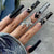 Kunstnagelset mit eleganten Schmetterlings- und Blumenmotiven Brehn