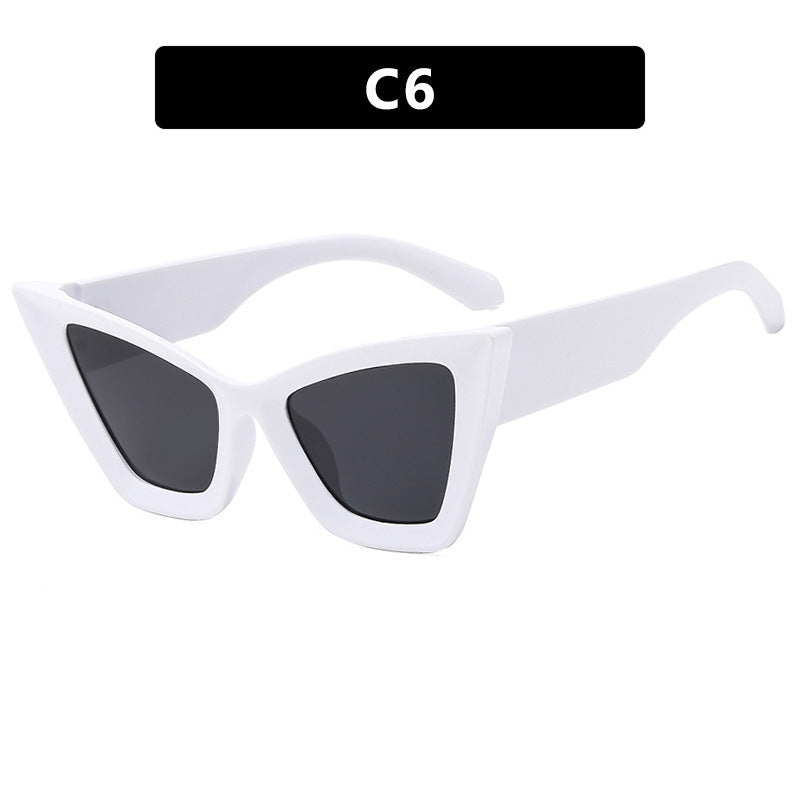 Damen Cat-Eye Sonnenbrille mit einzigartigem Wellenrahmen Brehn