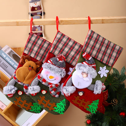 Weihnachtsstrumpf mit kreativen Motiven Brehn
