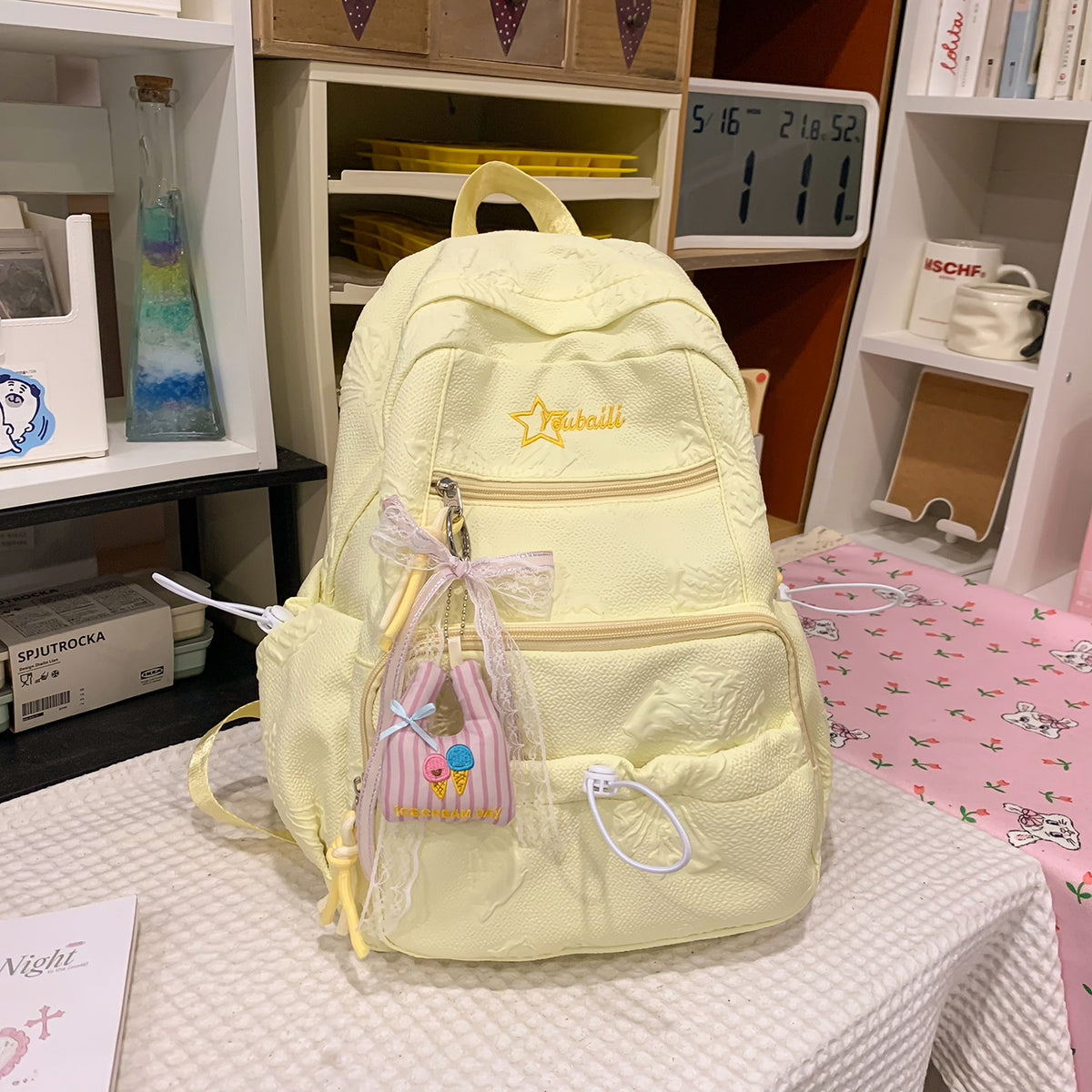 Stylische Texturierte Rucksack Brehn