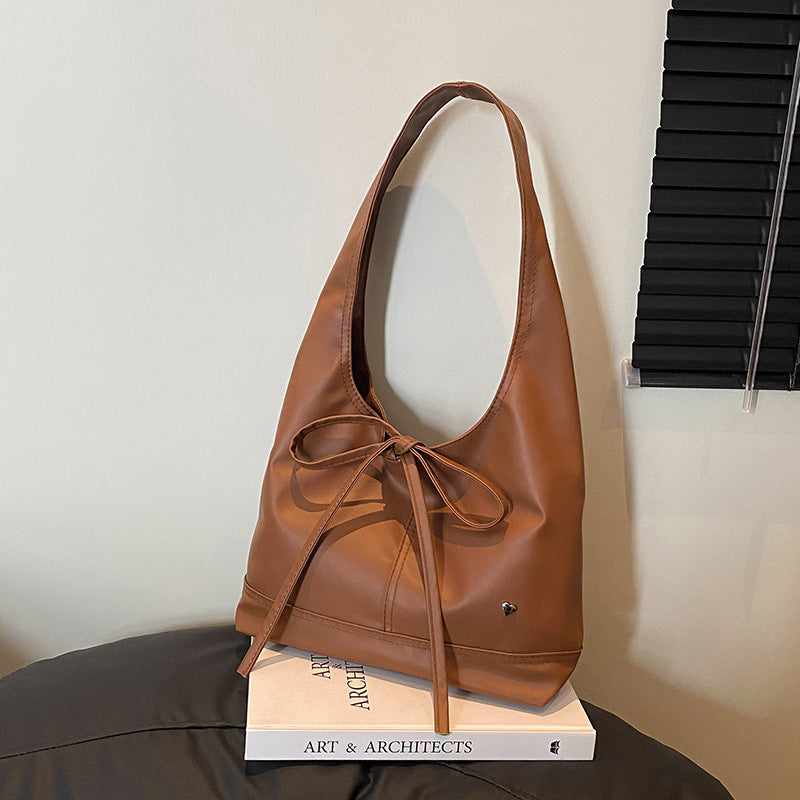 Bow-Detail Schlapp Hobo Tasche