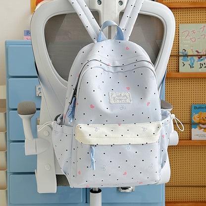 Charmanter gepunkteter Schulrucksack Brehn