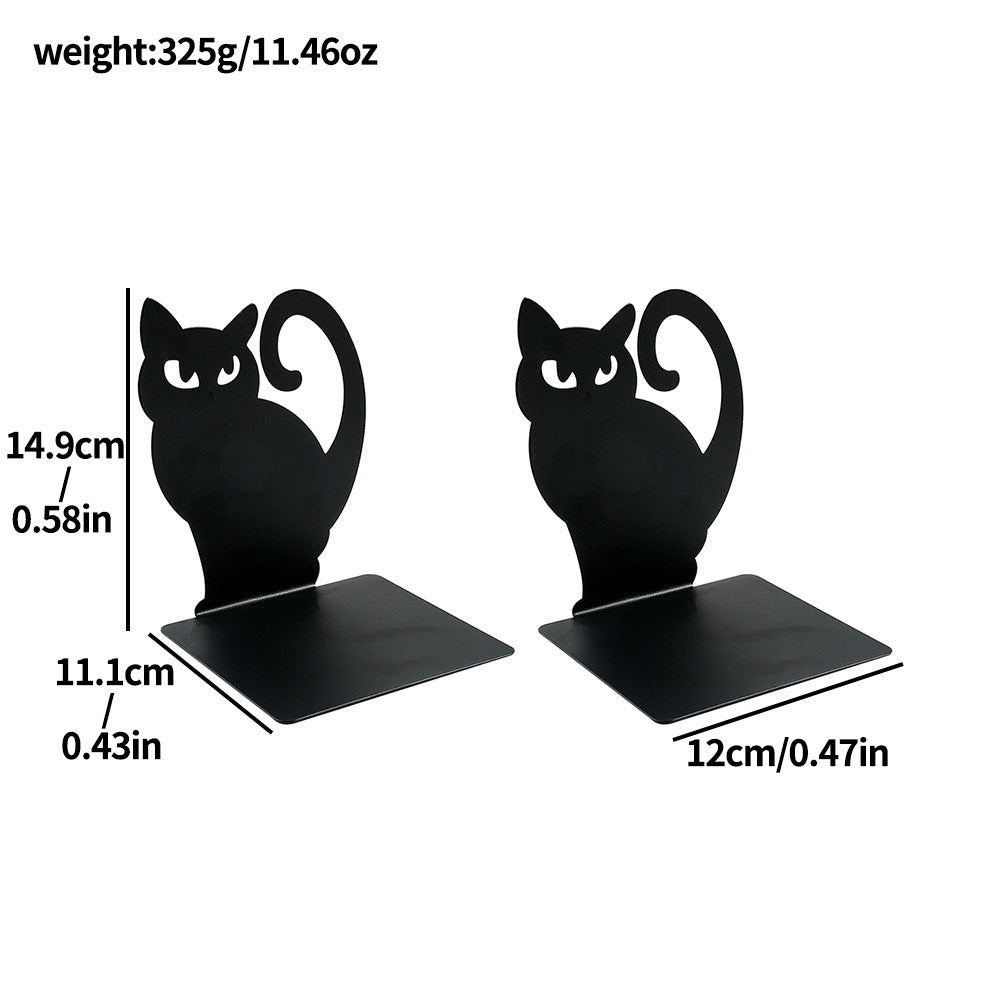 Kat Silhouette dekorative Buchstützen