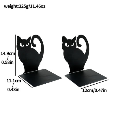Kat Silhouette dekorative Buchstützen