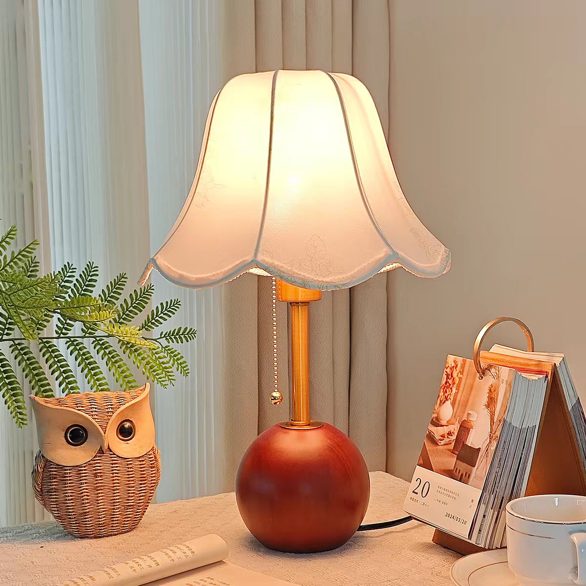 Vintage-Style Nachttischlampe