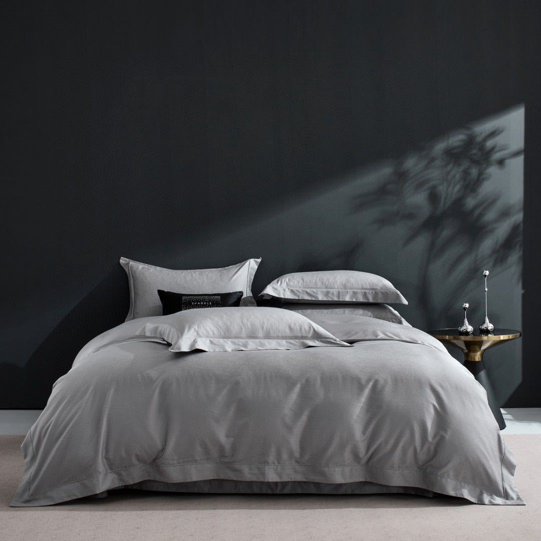 Luxus Baumwoll-Satin Bettwäsche und Kissenbezug Set