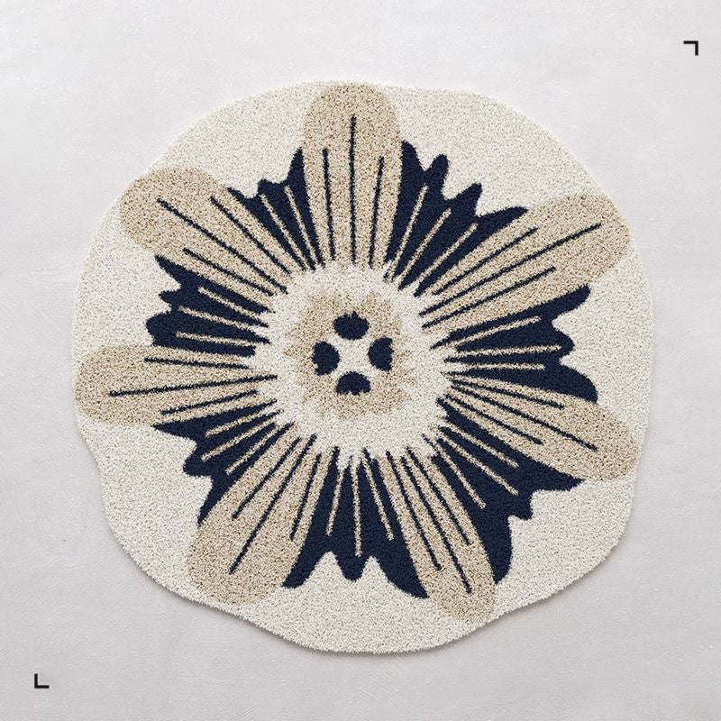 Blumenförmiger Teppich 1789754099