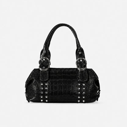 Krokodil-Prägung Strukturierte Handtasche