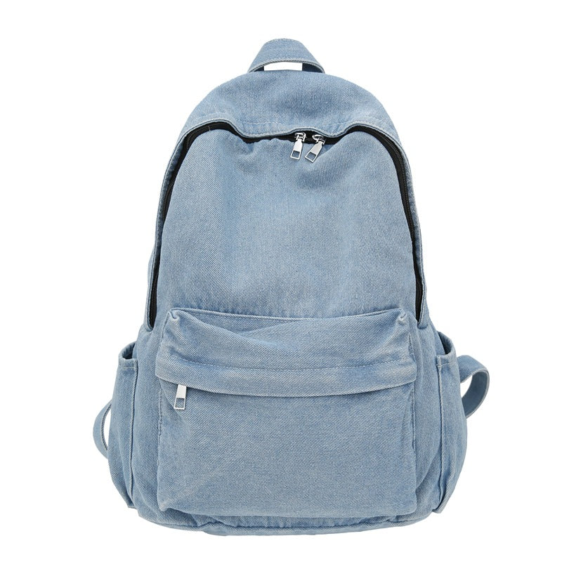 Klassischer Denim-Schulrucksack