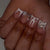 Künstlerisches 3D-Blumen-Press-on-Nageldesign Brehn