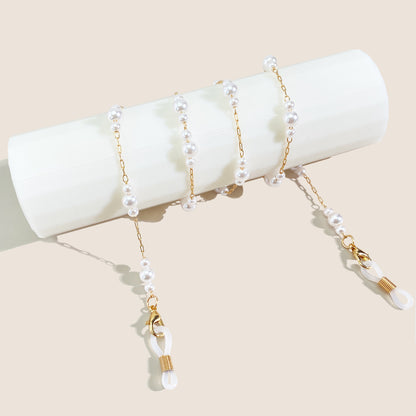 Elegante Perlenverzierte Brillen Kette Brehn