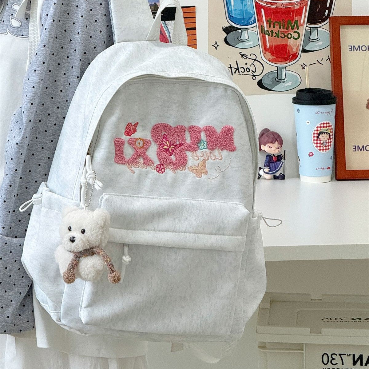 Stylische bestickte Rucksack Brehn 1791204530