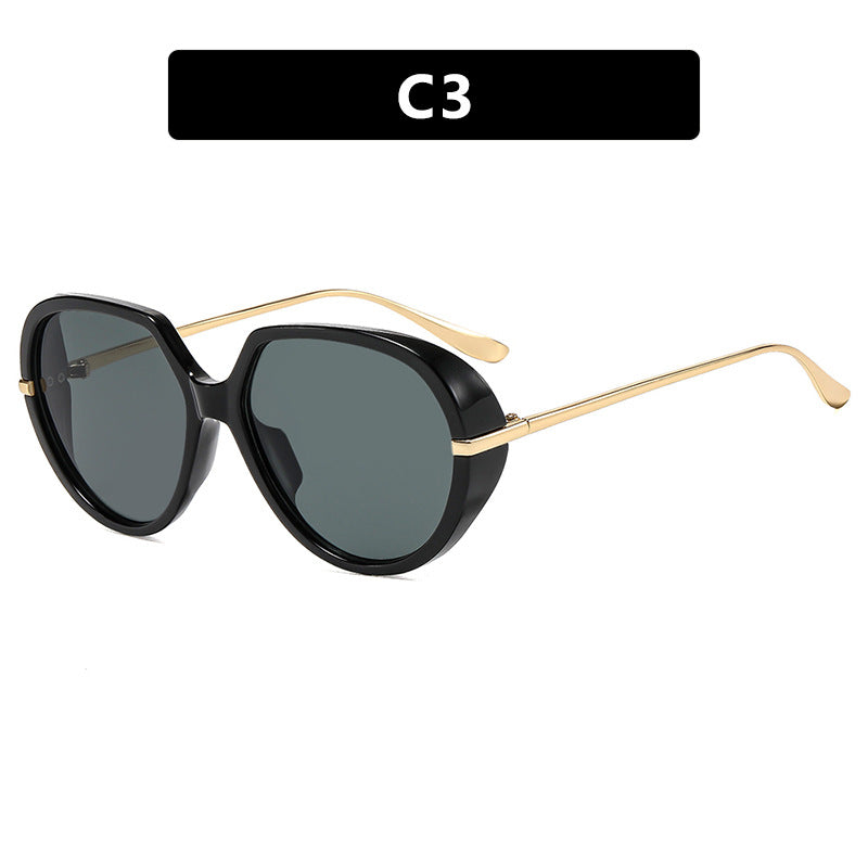 Damen Cat-Eye Sonnenbrille mit blendfreiem UV-Schutz und luxuriösem Metallrahmen Brehn