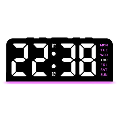 Digitaler Wecker mit Großem Led-Display und Multifunktionaler Anzeige Brehn