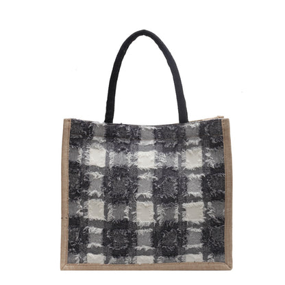 Lässige Tartan-Muster Tasche