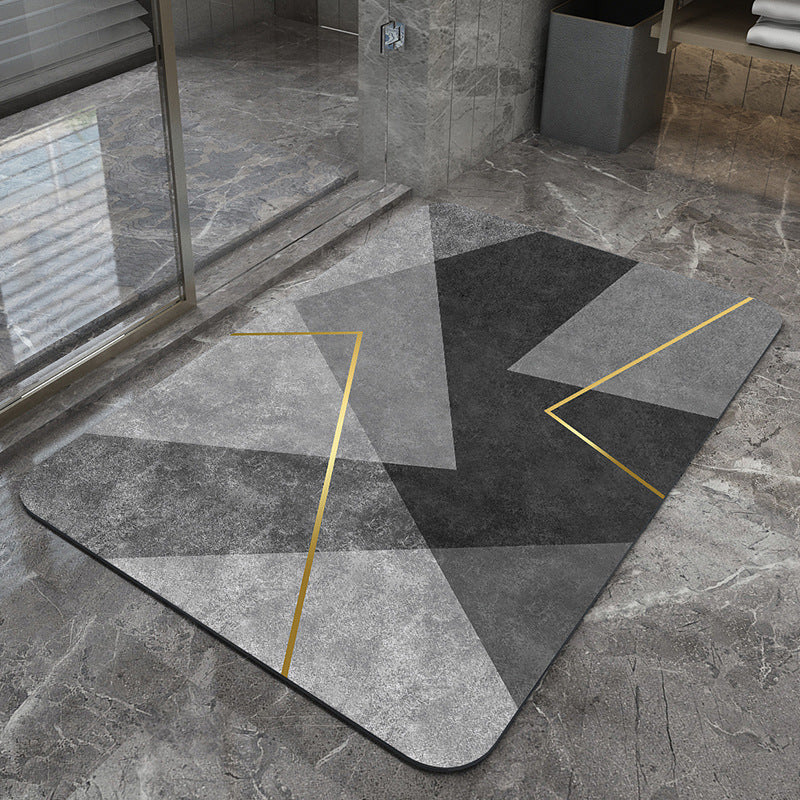 Modern Geometrische Badematte Brehn