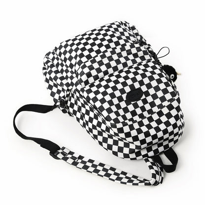 Schachbrettmuster Schulrucksack Brehn
