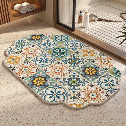 Vintage Mosaik Badematte