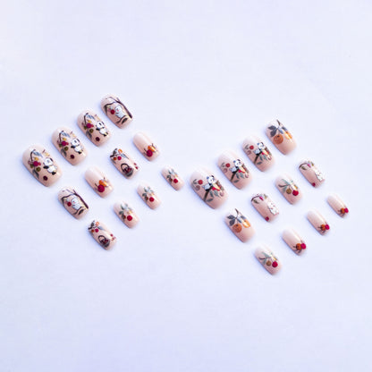Künstlerisches von der Natur inspiriertes Nagelkunstset