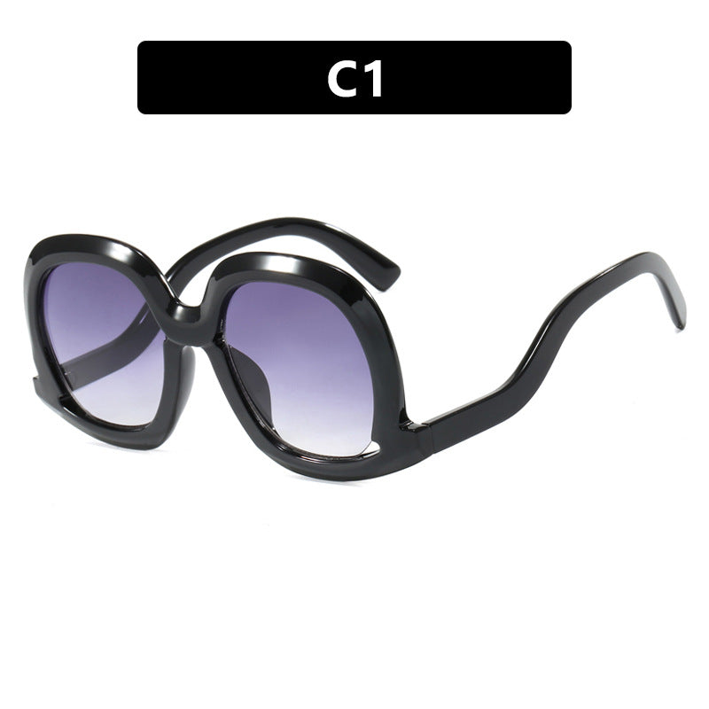 Damen oversized Sonnenbrille mit modischem Design Brehn
