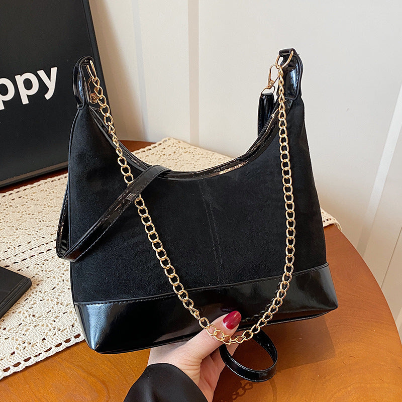 Wildleder Hobo-Handtasche