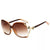 Damen elegante oversized Sonnenbrille mit goldenen Akzenten Brehn