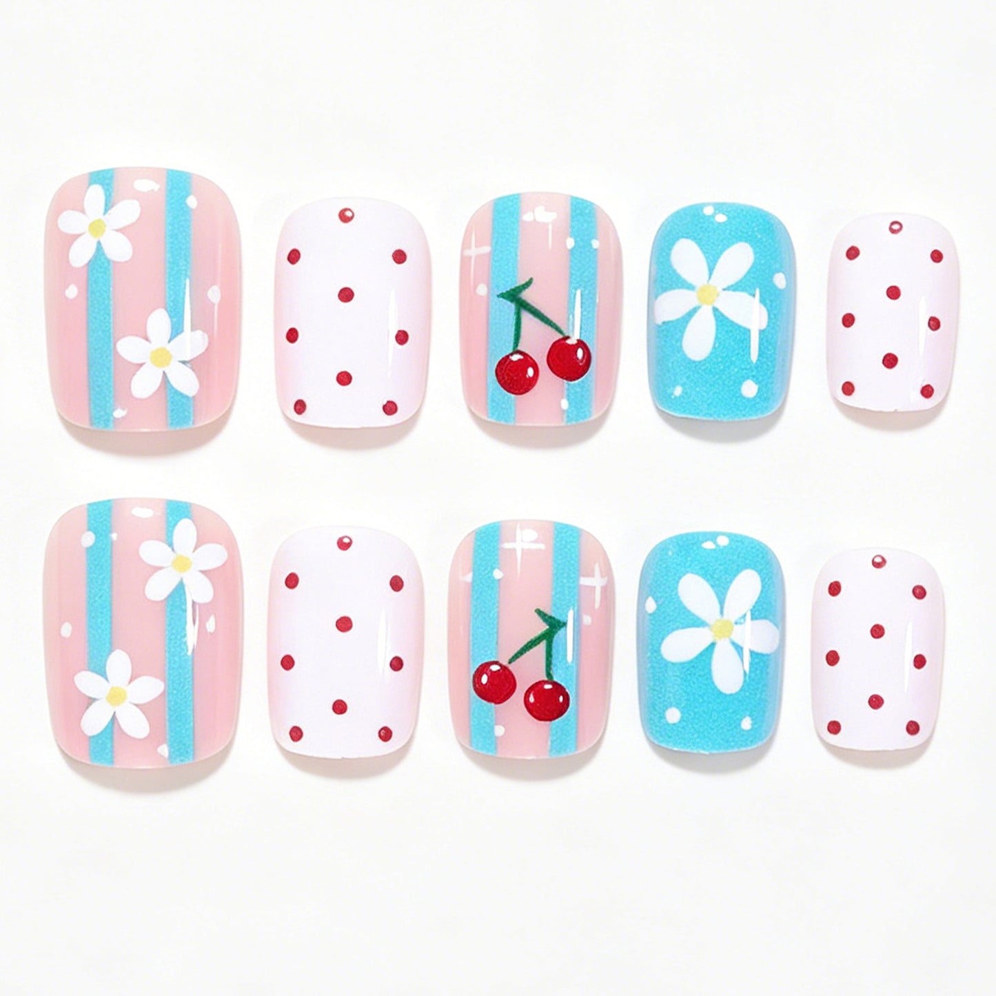 Kreatives florales Nagelkunst-Set Brehn