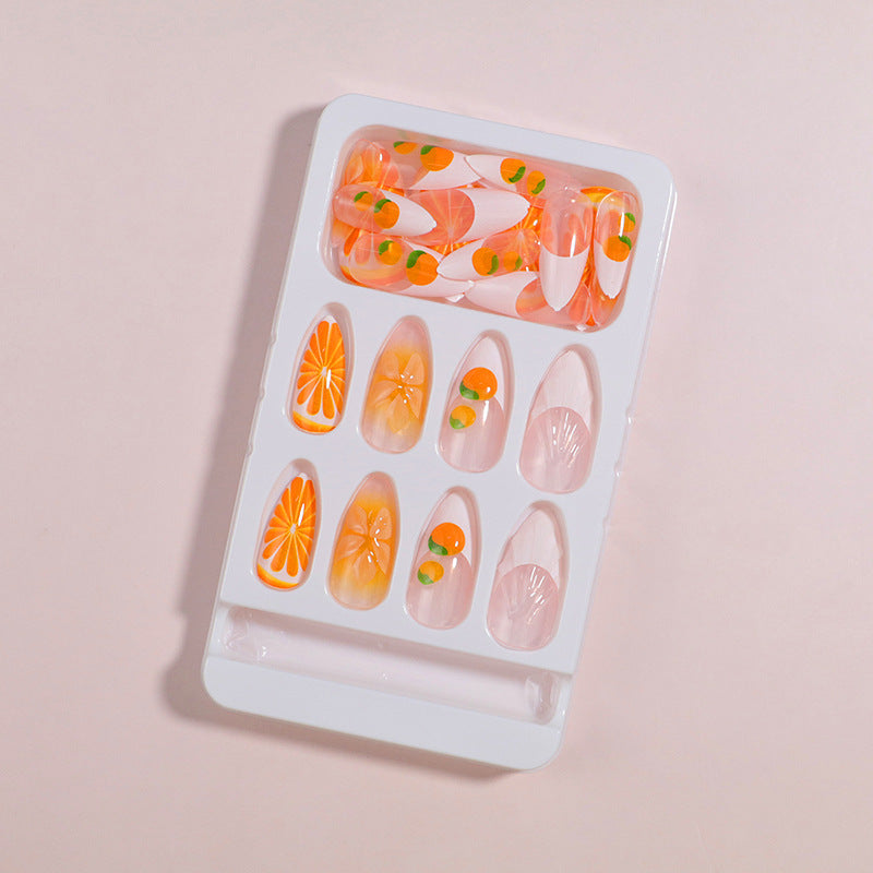 Premium Press-On Nail Set mit dekorativen Akzenten Brehn
