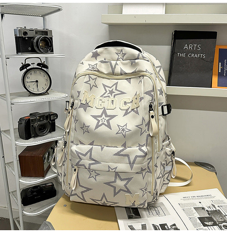 Lässiger Rucksack mit Sternenmuster