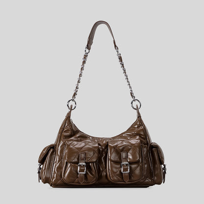 Gepolsterte Mehrfach-Taschen-Handtasche