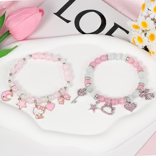 Charm Perlen Freundschaft Armband Set Brehn