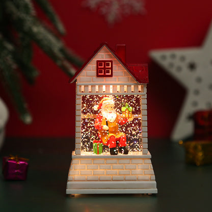 Beleuchtetes Weihnachtsdorf mit beweglichen Figuren Brehn