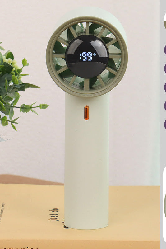 Damen tragbarer Mini-Ventilator mit digitaler Temperaturanzeige Brehn